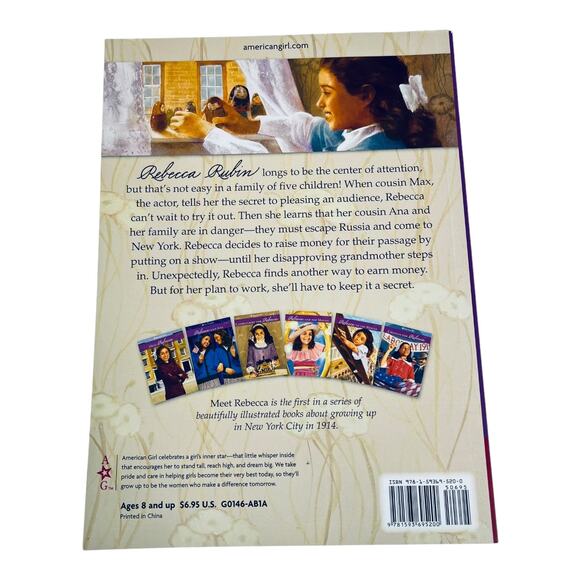 American Girl Meet Rebecca BOOK Paperback Childrens Story Book Jacqueline Greene - Picture 2 of 4